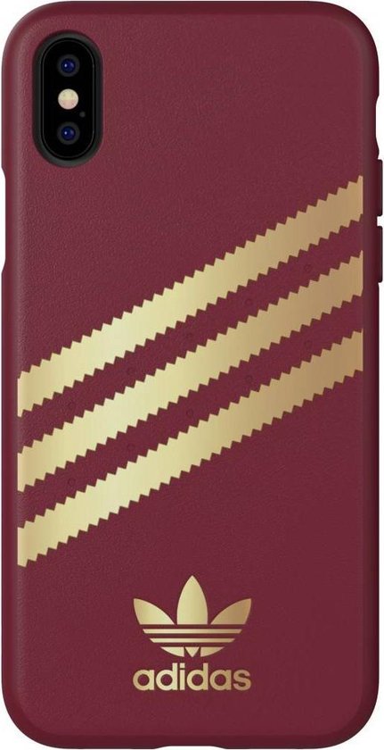 Adidas 3-Stripes Snap Case iPhone XS / X - Bordeauxrood