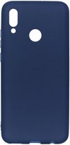 Color Backcover Huawei P Smart (2019) hoesje - Donkerblauw