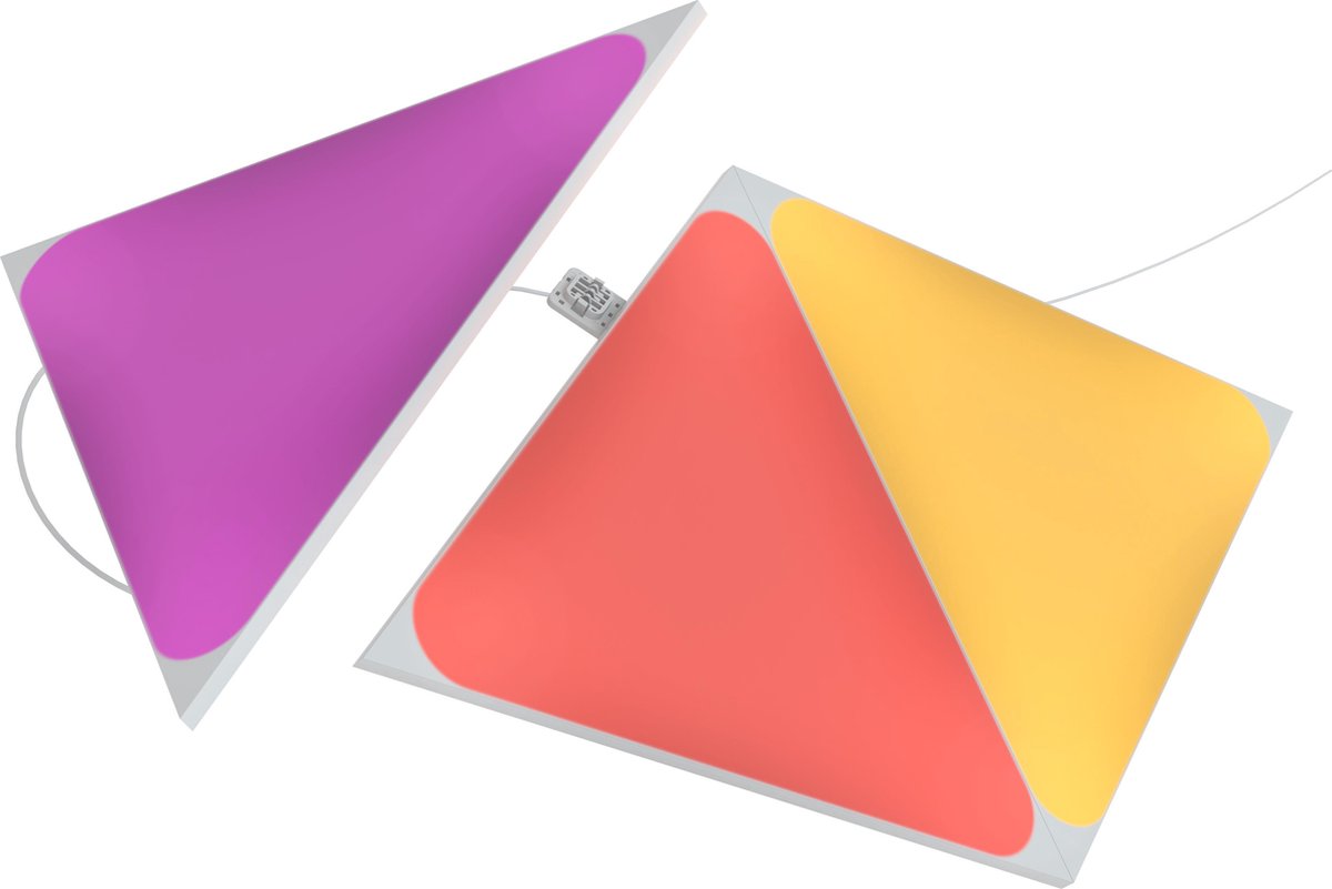Nanoleaf Shapes Triangles Uitbreidingspakket - 3 Panelen - Slimme Verlichting - Siri, Google, Alexa