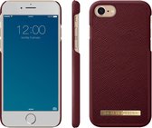 Coque iPhone SE (2020) / 8/7/6 (s) iDeal of Sweden Saffiano Backcover - Rouge