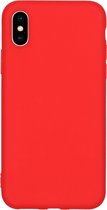 Color Backcover iPhone X / Xs hoesje - Rood