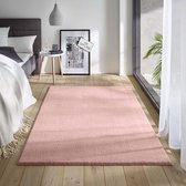 Zacht vloerkleed Loft - roze - wasbaar 30°C 200x290 cm