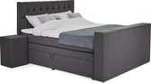 Opberg Boxspring Deluxe 200x210 Antracite + tv lift + Hockers 2x