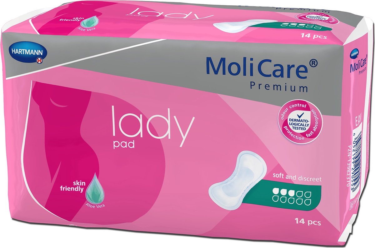 Goedkoopste Hartmann Molicare Premium Lady Pads 3 druppels - 1 pak van 14 stuks