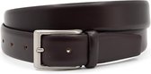 Nette bruine heren riem 3 cm breed - Bruin - Casual - Echt Leer - Taille: 100cm - Totale lengte riem: 115cm