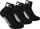 Starter - 3-Pack Quarter Socks - 3 Paar Sokken - 35 - 38 - Zwart