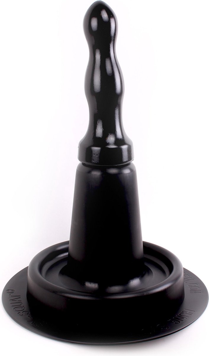 HUNG System Easy Squat Zuignap Hulpstuk + Buttplug Winky - 27cm - Zwart
