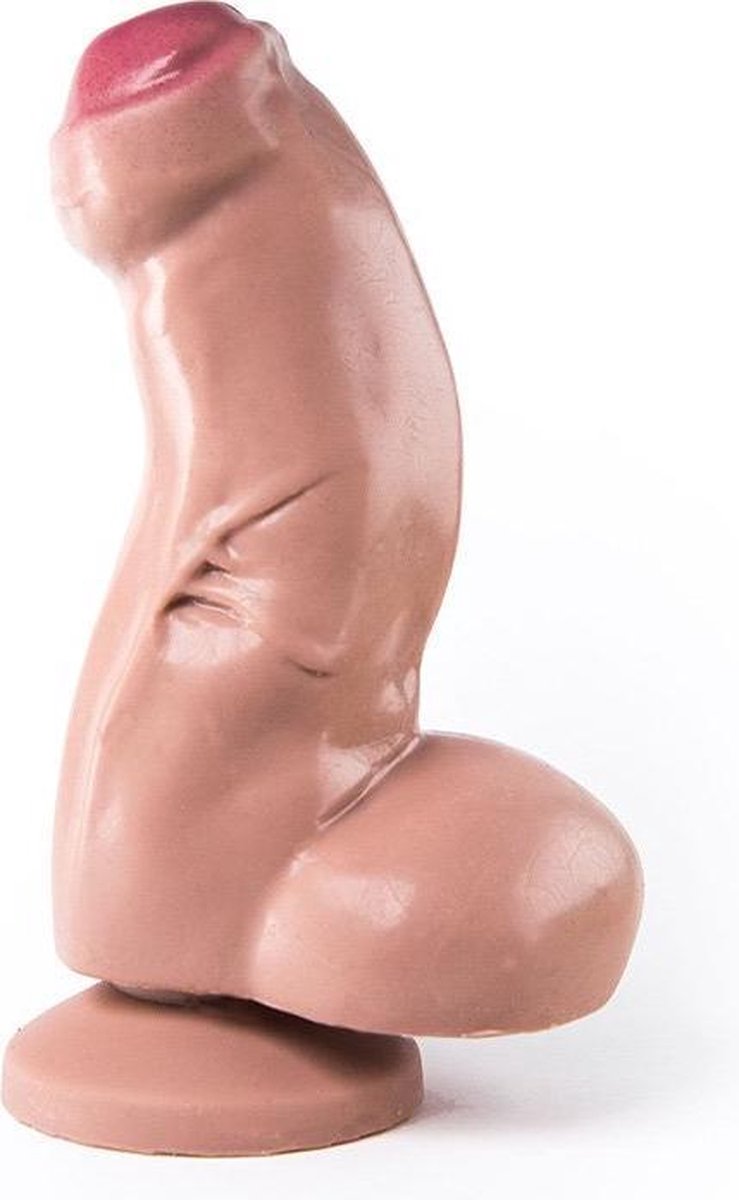 Heroes Dildo met zuignap 15,5 x 5 cm - beige