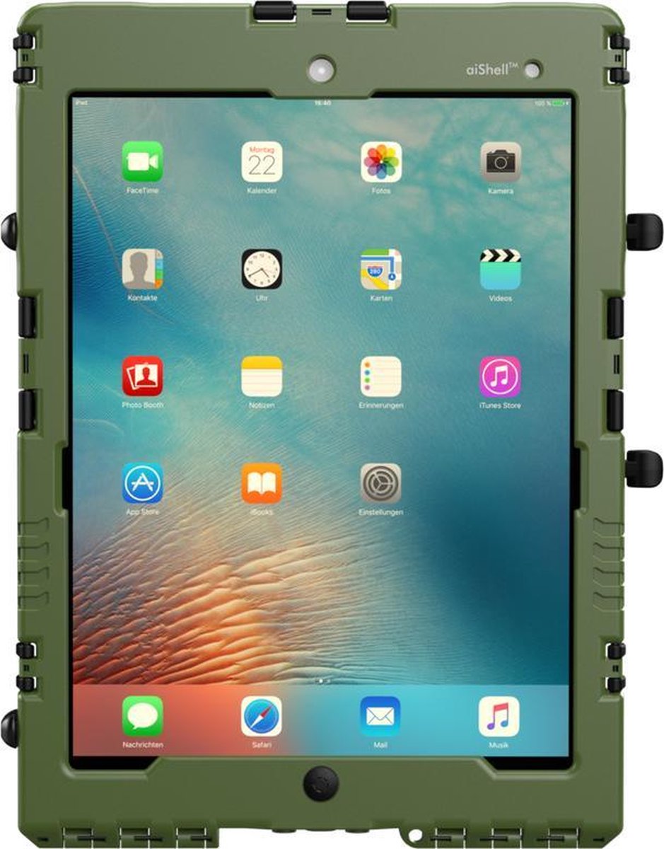 aiShell 10 heavy-duty case iPad 10.2 - Legergroen