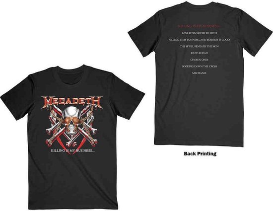 Megadeth - Killing Is My Business Heren T-shirt - XL - Zwart