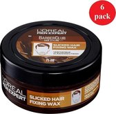 Loreal Men Expert - Haarpomade - Barberclub Slick Fixing Pomade - 6 x 75ml - Voordeelverpakking