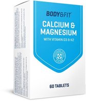 Body & Fit Calcium & Magnesium - Multivitamine - Vitamine D3 en K2 - Voedingssupplement - 60 Tabletten