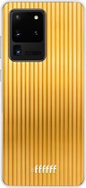 Samsung Galaxy S20 Ultra Hoesje Transparant TPU Case - Bold Gold #ffffff