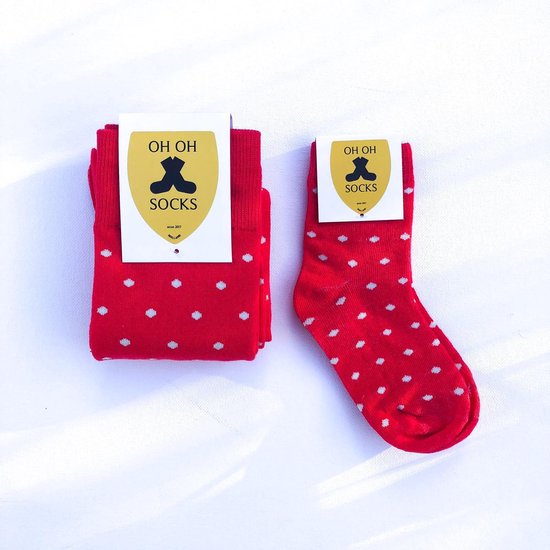 Oh Oh Socks - Rockin' Red - Junior & Senior