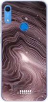 Huawei Y6s Hoesje Transparant TPU Case - Purple Marble #ffffff