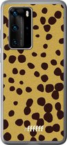 Huawei P40 Pro Hoesje Transparant TPU Case - Cheetah Print #ffffff
