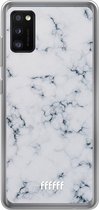 Samsung Galaxy A41 Hoesje Transparant TPU Case - Classic Marble #ffffff