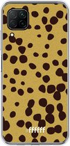 Huawei P40 Lite Hoesje Transparant TPU Case - Cheetah Print #ffffff