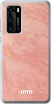 Huawei P40 Hoesje Transparant TPU Case - Sandy Pink #ffffff