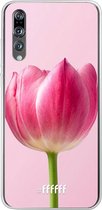 Huawei P20 Pro Hoesje Transparant TPU Case - Pink Tulip #ffffff
