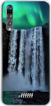 Huawei P20 Pro Hoesje Transparant TPU Case - Waterfall Polar Lights #ffffff