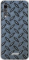 Huawei P20 Pro Hoesje Transparant TPU Case - Diamond Plate #ffffff