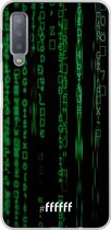 Samsung Galaxy A7 (2018) Hoesje Transparant TPU Case - Hacking The Matrix #ffffff