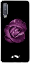 Samsung Galaxy A7 (2018) Hoesje Transparant TPU Case - Purple Rose #ffffff