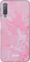Samsung Galaxy A7 (2018) Hoesje Transparant TPU Case - Pink Sync #ffffff