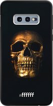 Samsung Galaxy S10e Hoesje TPU Case - Gold Skull #ffffff
