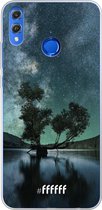 Honor 8X Hoesje Transparant TPU Case - Space Tree #ffffff