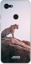 Google Pixel 3 XL Hoesje Transparant TPU Case - Leopard #ffffff