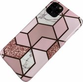 Apple iPhone 12 Mini - Silicone zacht hoesje Liz roze - Geschikt voor