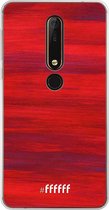 Nokia X6 (2018) Hoesje Transparant TPU Case - Scarlet Canvas #ffffff