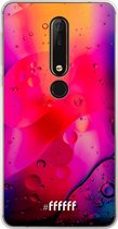 Nokia X6 (2018) Hoesje Transparant TPU Case - Colour Bokeh #ffffff