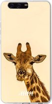 Huawei P10 Plus Hoesje Transparant TPU Case - Giraffe #ffffff