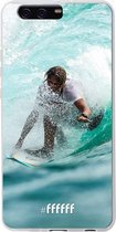 Huawei P10 Plus Hoesje Transparant TPU Case - Boy Surfing #ffffff