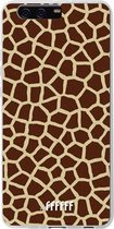 Huawei P10 Plus Hoesje Transparant TPU Case - Giraffe Print #ffffff