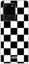 Samsung Galaxy S20 Ultra Hoesje Transparant TPU Case - Checkered Chique #ffffff