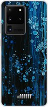 Samsung Galaxy S20 Ultra Hoesje Transparant TPU Case - Bubbling Blues #ffffff