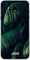 Samsung Galaxy J7 (2018) Hoesje Transparant TPU Case - Palm Leaves Dark #ffffff