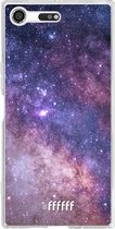 Sony Xperia XZ Premium Hoesje Transparant TPU Case - Galaxy Stars #ffffff