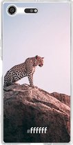 Sony Xperia XZ Premium Hoesje Transparant TPU Case - Leopard #ffffff