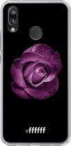 6F hoesje - geschikt voor Huawei P20 Lite (2018) -  Transparant TPU Case - Purple Rose #ffffff