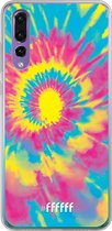 Huawei P30 Hoesje Transparant TPU Case - Psychedelic Tie Dye #ffffff