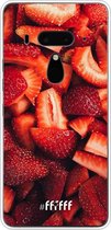 HTC U12+ Hoesje Transparant TPU Case - Strawberry Fields #ffffff