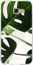 Samsung Galaxy A3 (2017) Hoesje Transparant TPU Case - Tropical Plants #ffffff
