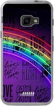Samsung Galaxy Xcover 4 Hoesje Transparant TPU Case - Love is Love #ffffff