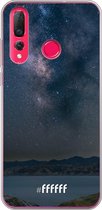 Huawei P30 Lite Hoesje Transparant TPU Case - Landscape Milky Way #ffffff