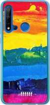 Huawei P20 Lite (2019) Hoesje Transparant TPU Case - Rainbow Canvas #ffffff